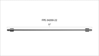 High Pressure Fuel Line 8mm x 3.5mm Line M14 x 1.5 Nuts Fleece Performance