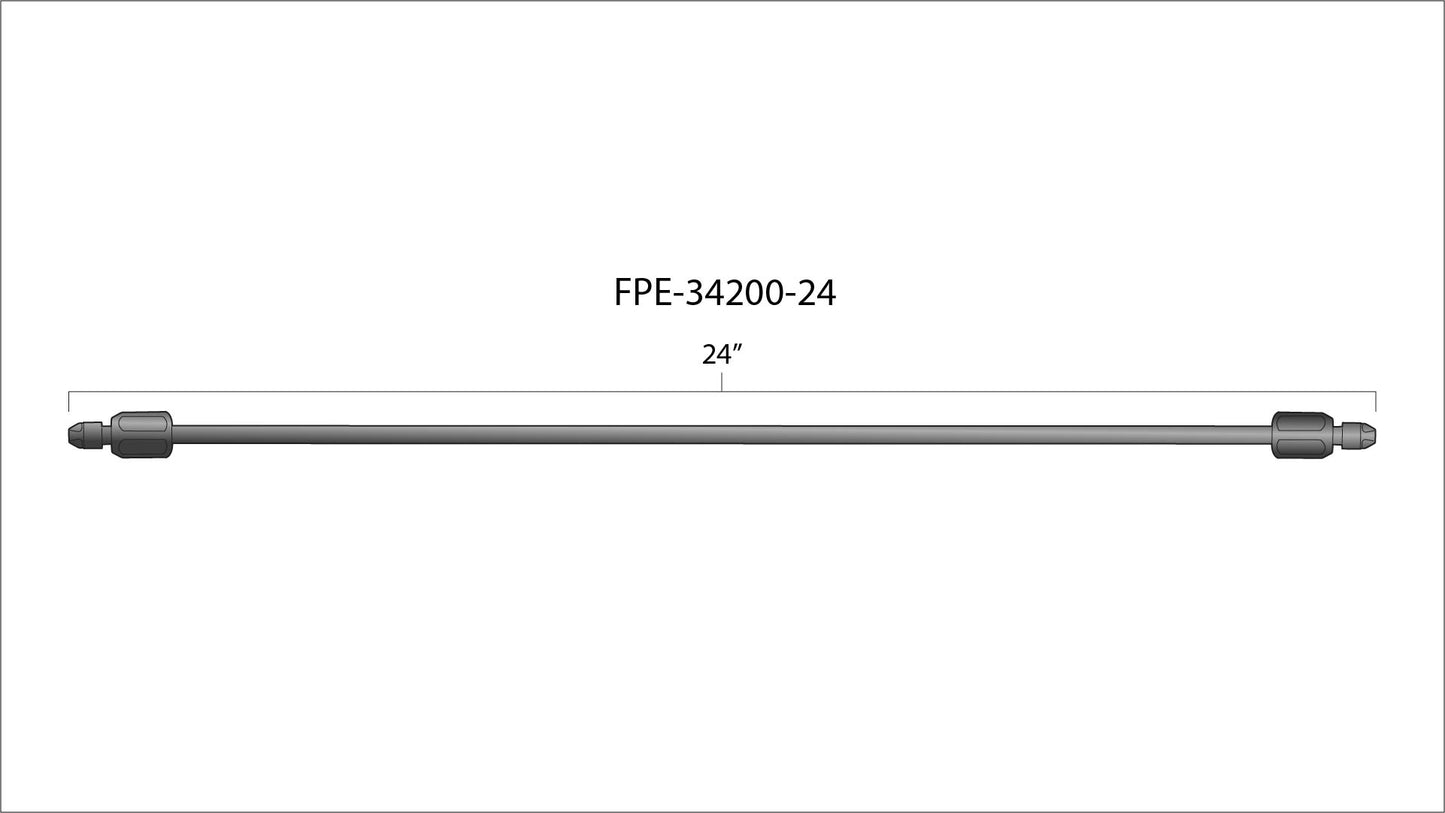 High Pressure Fuel Line 8mm x 3.5mm Line M14 x 1.5 Nuts Fleece Performance