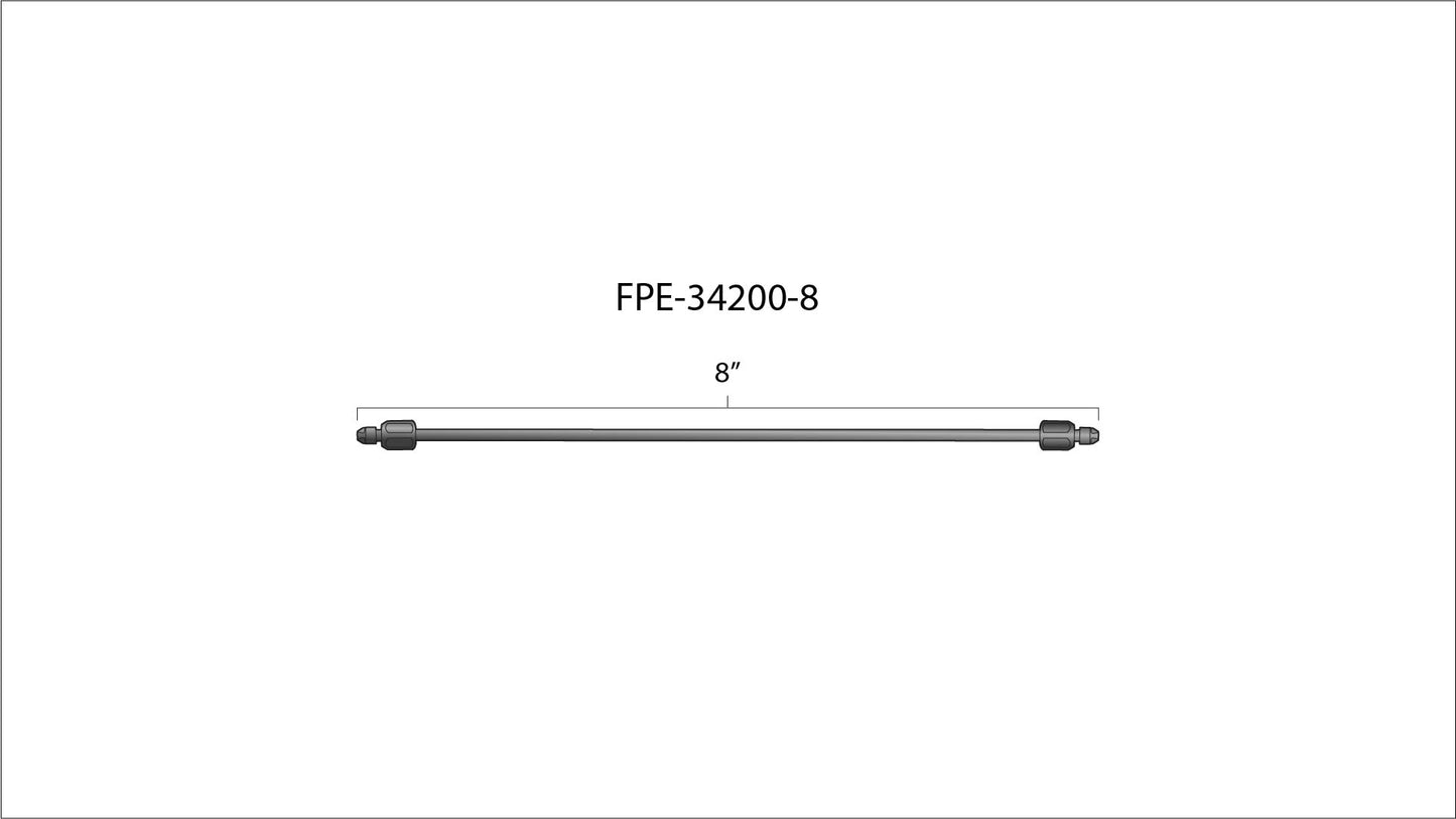 High Pressure Fuel Line 8mm x 3.5mm Line M14 x 1.5 Nuts Fleece Performance