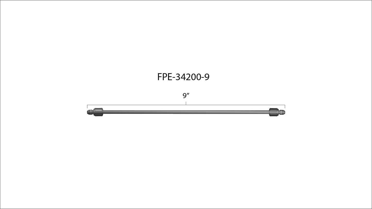 High Pressure Fuel Line 8mm x 3.5mm Line M14 x 1.5 Nuts Fleece Performance
