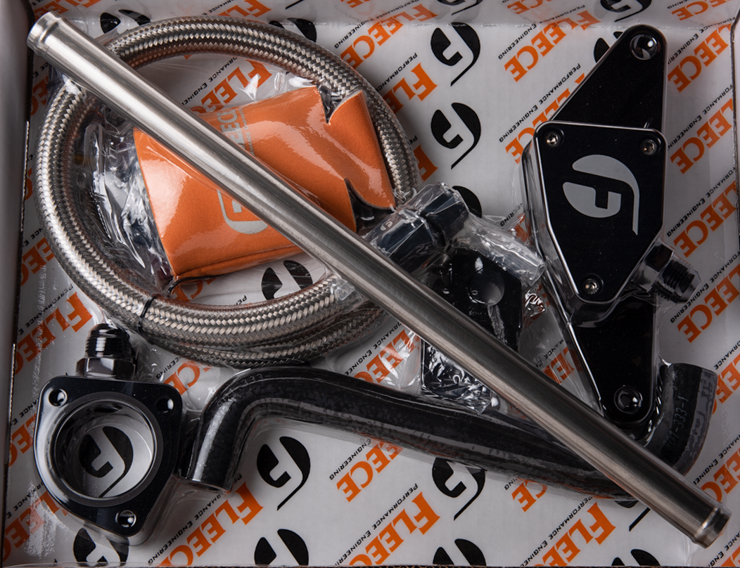 Cummins Coolant Bypass Kit 003-05 Auto Trans with Stainless Steel Braided Line Fleece Performance