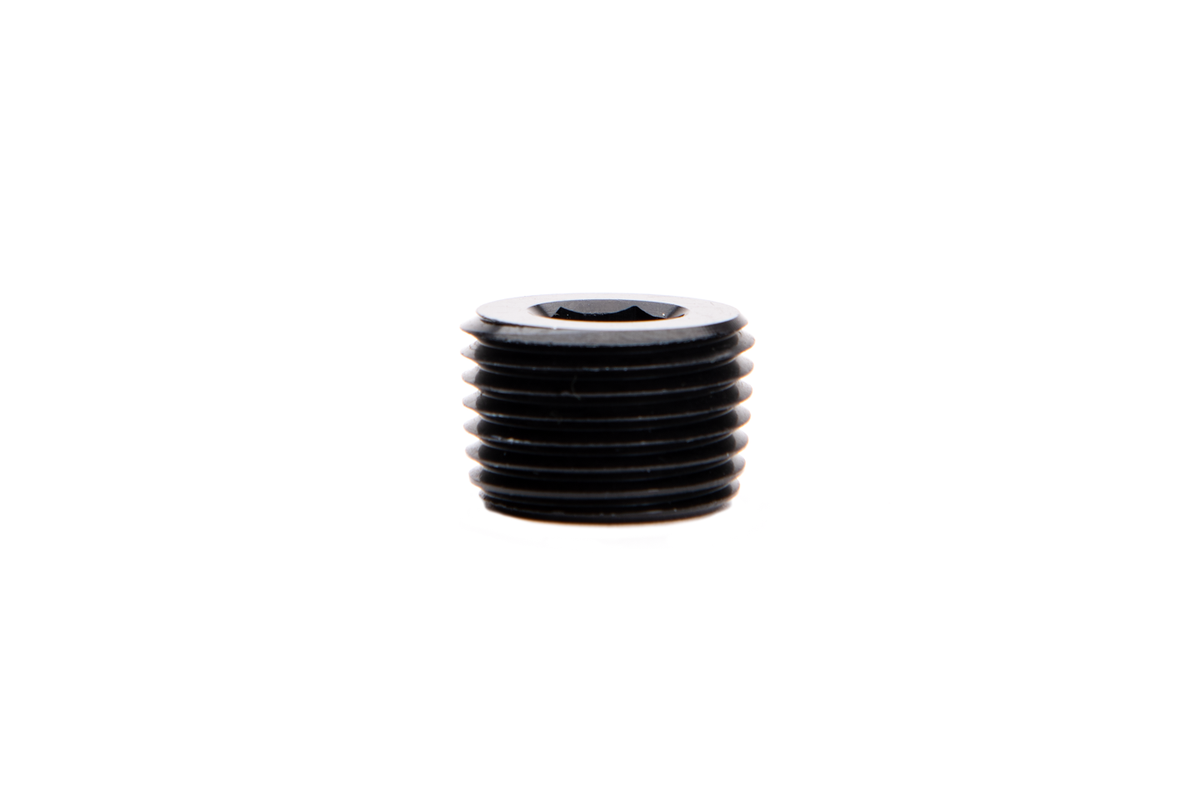 1/8 Inch NPT Hex Socket Plug Black Fleece Performance
