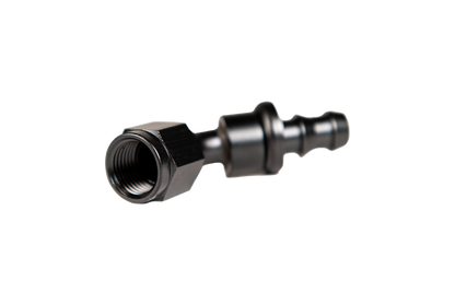 -8 45 Deg to Hose Barb Black Fleece Performance