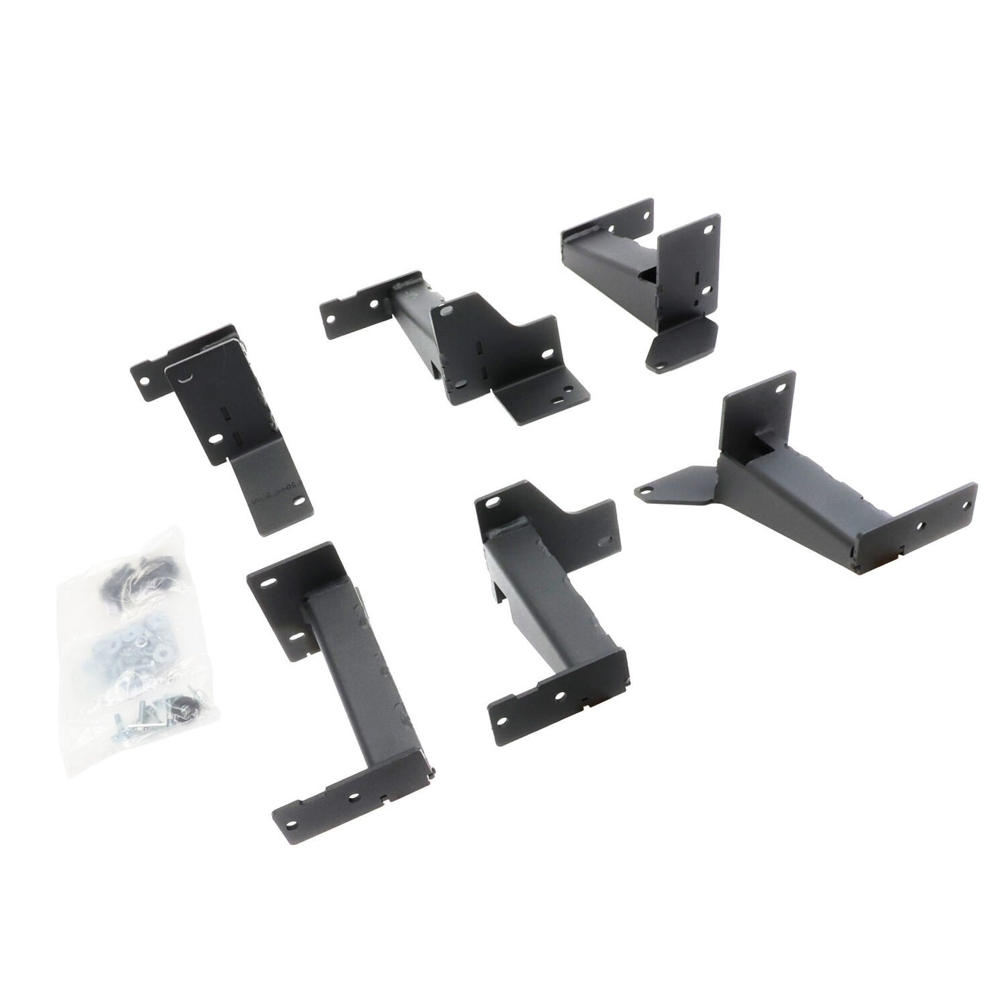 Dominator Extreme Frame Slider Mounting Brackets Only Textured Black 2014-2024 Toyota 4Runner Go Rhino