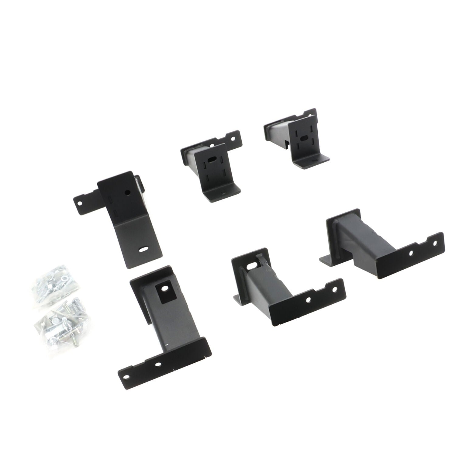 Dominator Xtreme D6 SideSteps With Frame Mounted Bracket Kit Textured Black 2005-2023 Toyota Tacoma Go Rhino
