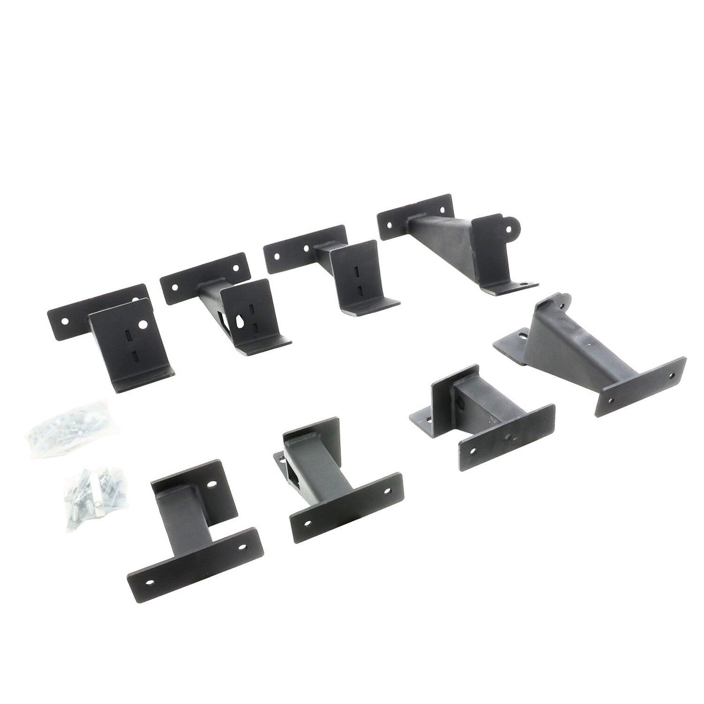 Dominator Xtreme D6 SideSteps With Frame Mounted Bracket Kit Textured Black 2020-2025 Jeep Gladiator Go Rhino