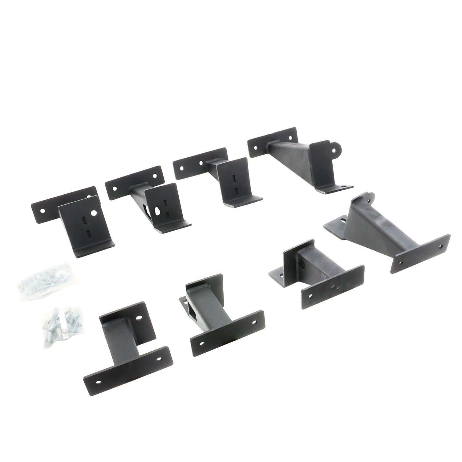 Dominator Xtreme D6 SideSteps With Frame Mounted Bracket Kit Textured Black 2020-2025 Jeep Gladiator Go Rhino