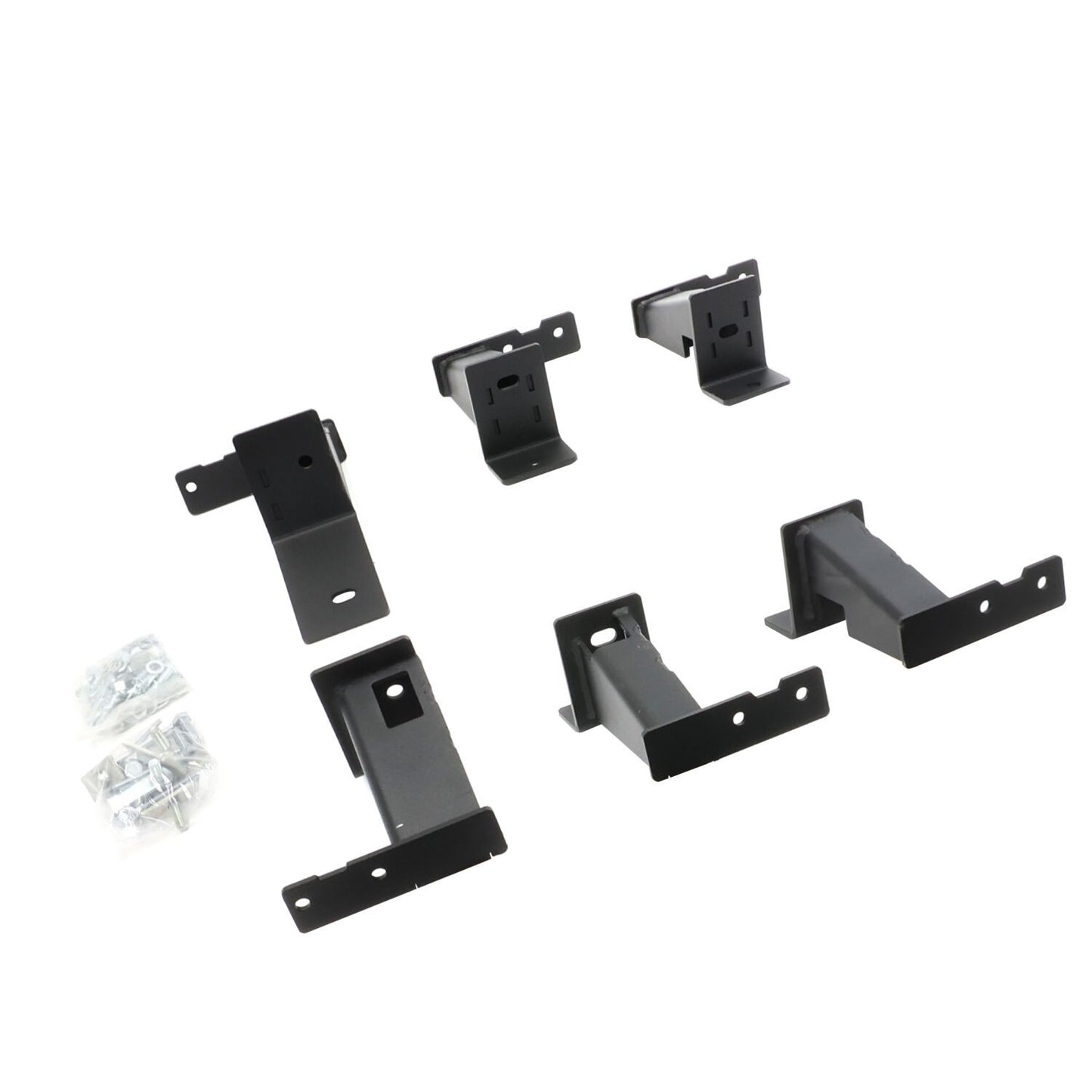Dominator Xtreme DT SideSteps With Frame Mounted Bracket Kit Textured Black 2005-2023 Toyota Tacoma Go Rhino