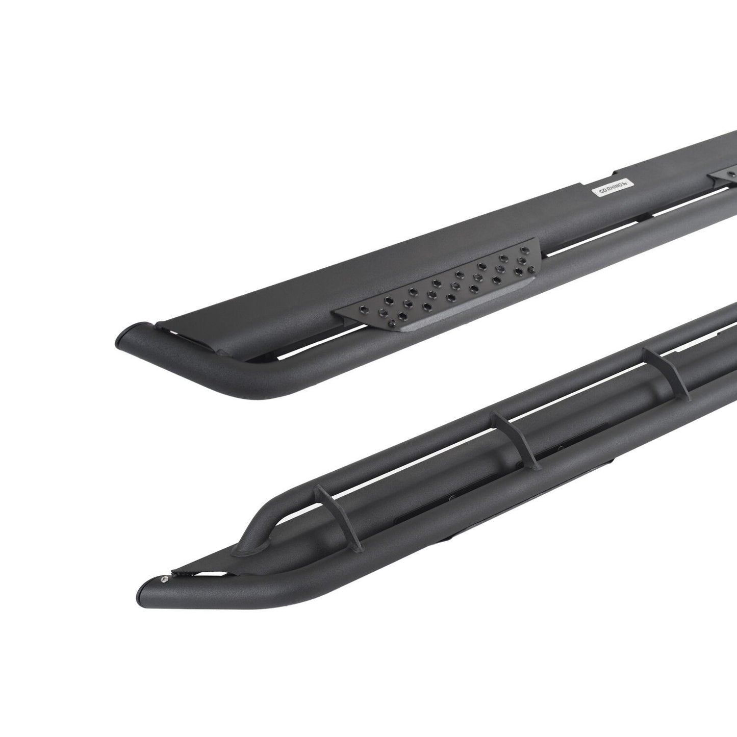 Dominator Xtreme DT SideSteps With Frame Mounted Bracket Kit Textured Black 2018-2026 Jeep Wrangler Go Rhino
