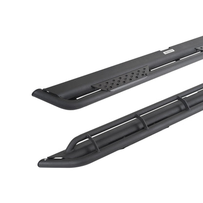 Dominator Xtreme DT SideSteps With Frame Mounted Bracket Kit Textured Black 2018-2026 Jeep Wrangler Go Rhino