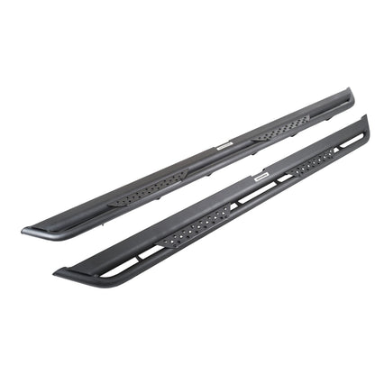 Dominator Xtreme DT SideSteps With Frame Mounted Bracket Kit Textured Black 2020-2025 Jeep Gladiator Go Rhino