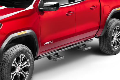 RKR Step System Cab Length (2 Step Mounts/2 Steps per Side) 1.75 Inch Rails 2015-2025 Chevy Colorado/GMC Canyon Crew Cab Textured Black NFab