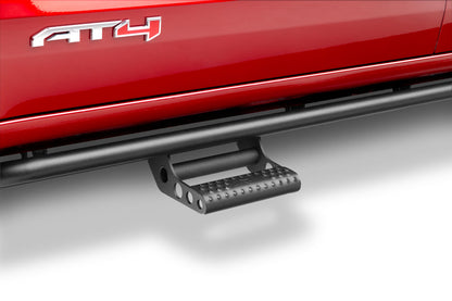 RKR Step System Cab Length (2 Step Mounts/2 Steps per Side) 1.75 Inch Rails 2015-2025 Chevy Colorado/GMC Canyon Crew Cab Textured Black NFab