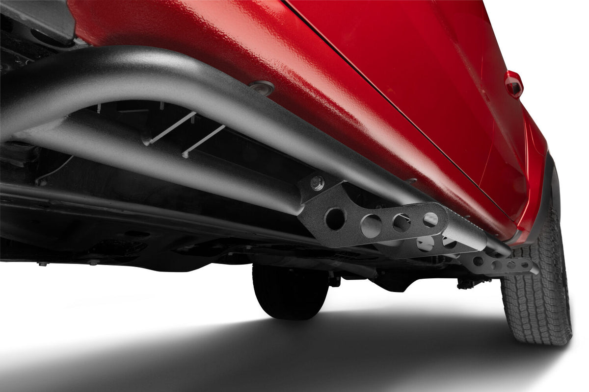 RKR Step System Cab Length (2 Step Mounts/2 Steps per Side) 1.75 Inch Rails 2015-2025 Chevy Colorado/GMC Canyon Crew Cab Textured Black NFab