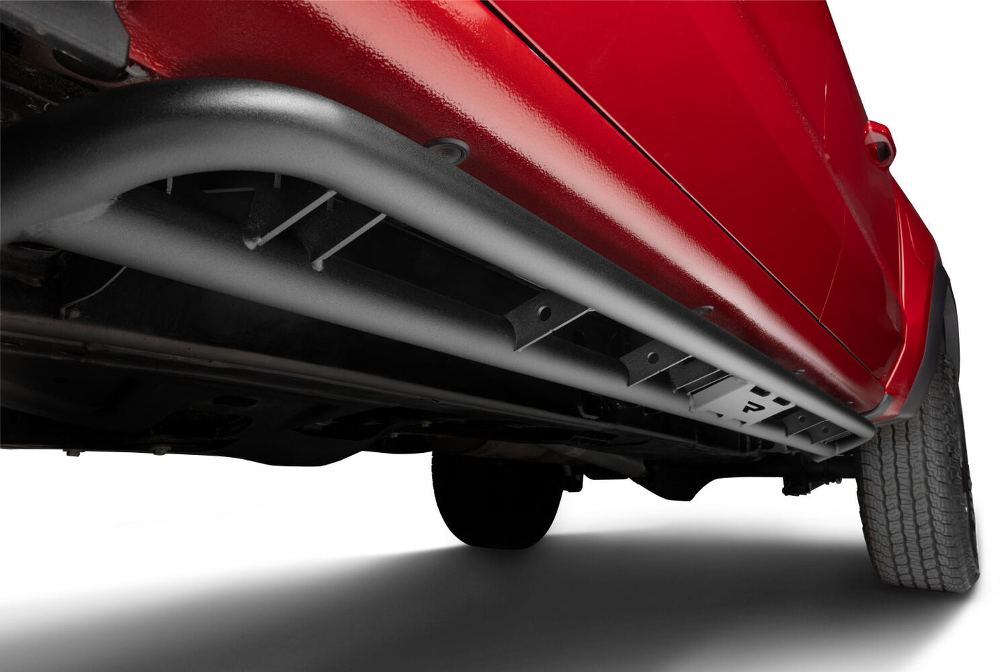 RKR Rock Rails Cab Length (2 Steps per Side) 2015-2025 Chevy Colorado/GMC Canyon Crew Cab Textured Black NFab
