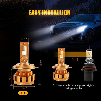 For 2000-2006 Toyota Tundra F-16 Plus Series Built-in Canbus Automotive Grade 14000LM LED Light Bulbs High Low Beam Bundle