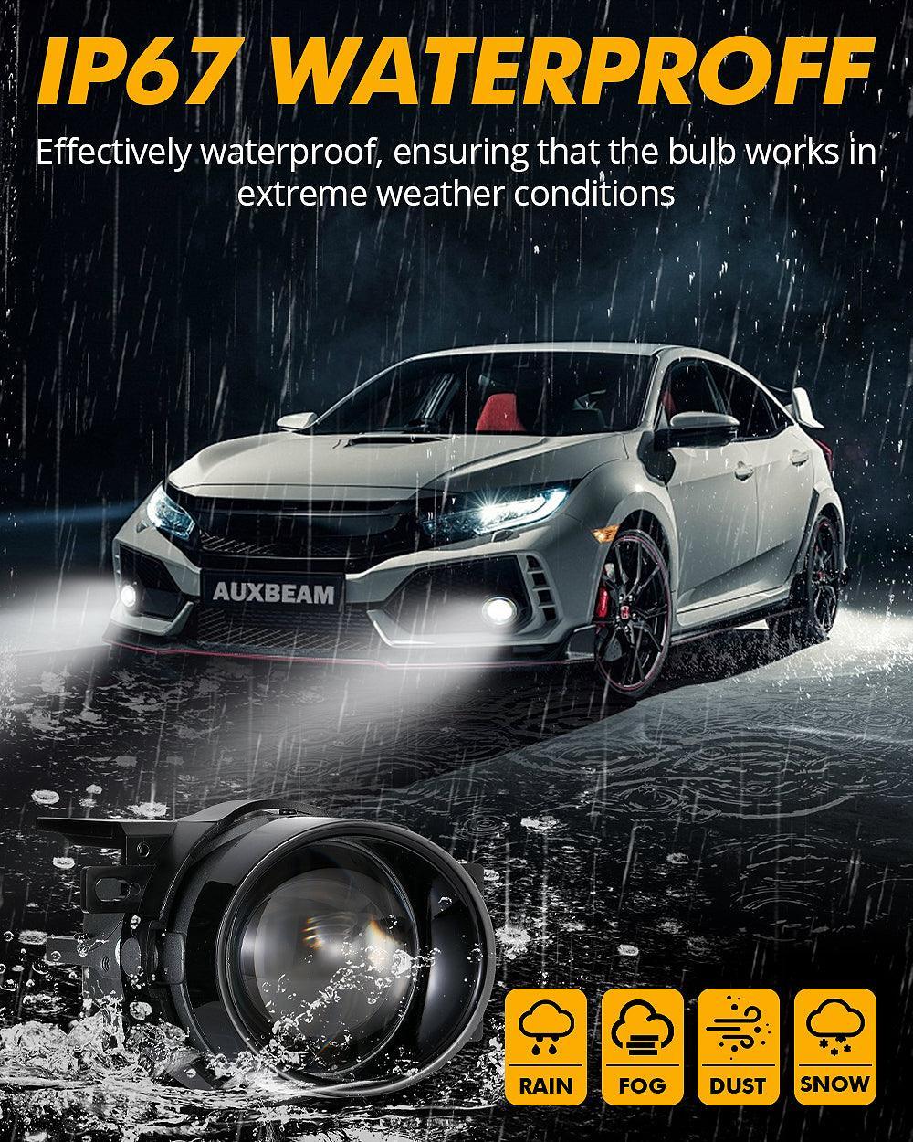 3 Inch 100W 6000K HD Lens Bi-LED Projector Lens Fog Light  for 2012-2022 Toyota Tacoma/ 2010-2022 Toyota 4Runner / 2014-2022 Toyota Tundra