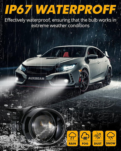 3 Inch 100W 6000K HD Lens Bi-LED Projector Lens Fog Light  for 2012-2022 Toyota Tacoma/ 2010-2022 Toyota 4Runner / 2014-2022 Toyota Tundra