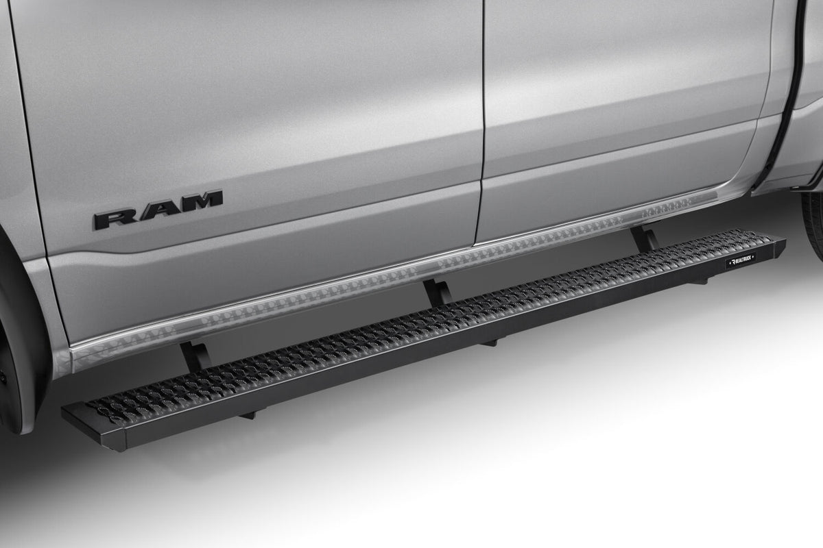 Growler Step System Cab Length (1 Step per Side) 7 Inch Board 2019-2025 (New Body Style) Ram 1500 Crew Cab Textured Black NFab