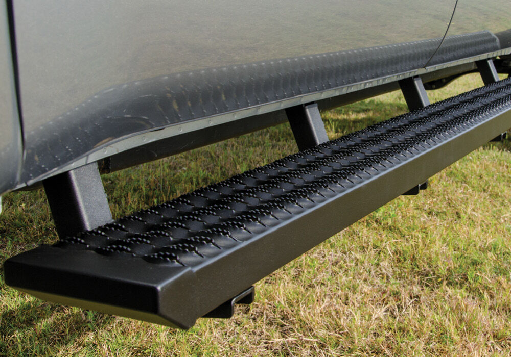 Growler Step System Cab Length (1 Step per Side) 7 Inch Board 2019-2025 Ram 2500/3500/4500/5500 Crew Cab Textured Black NFab