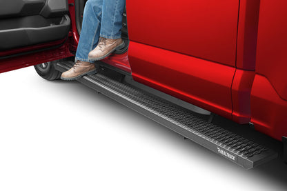 Growler Step System Cab Length (1 Step per Side) 7 Inch Board 2015-2025 Ford F-150/ 17-25 Raptor SuperCrew/2017-2026 Ford F-250/350/450 Crew Cab Textured Black NFab