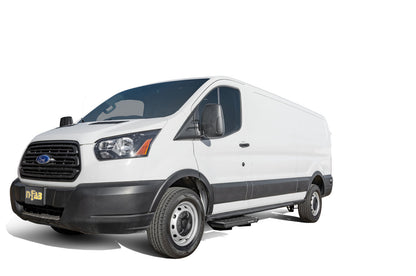 Growler Step System Cab Length (1 Step per Side) 7 Inch Board 2019-2024 Ford Transit Van Textured Black NFab