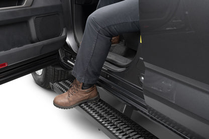 Growler Step System Cab Length (1 Step per Side) 7 Inch Board 2007-2021 Toyota Tundra Double Cab Textured Black NFab