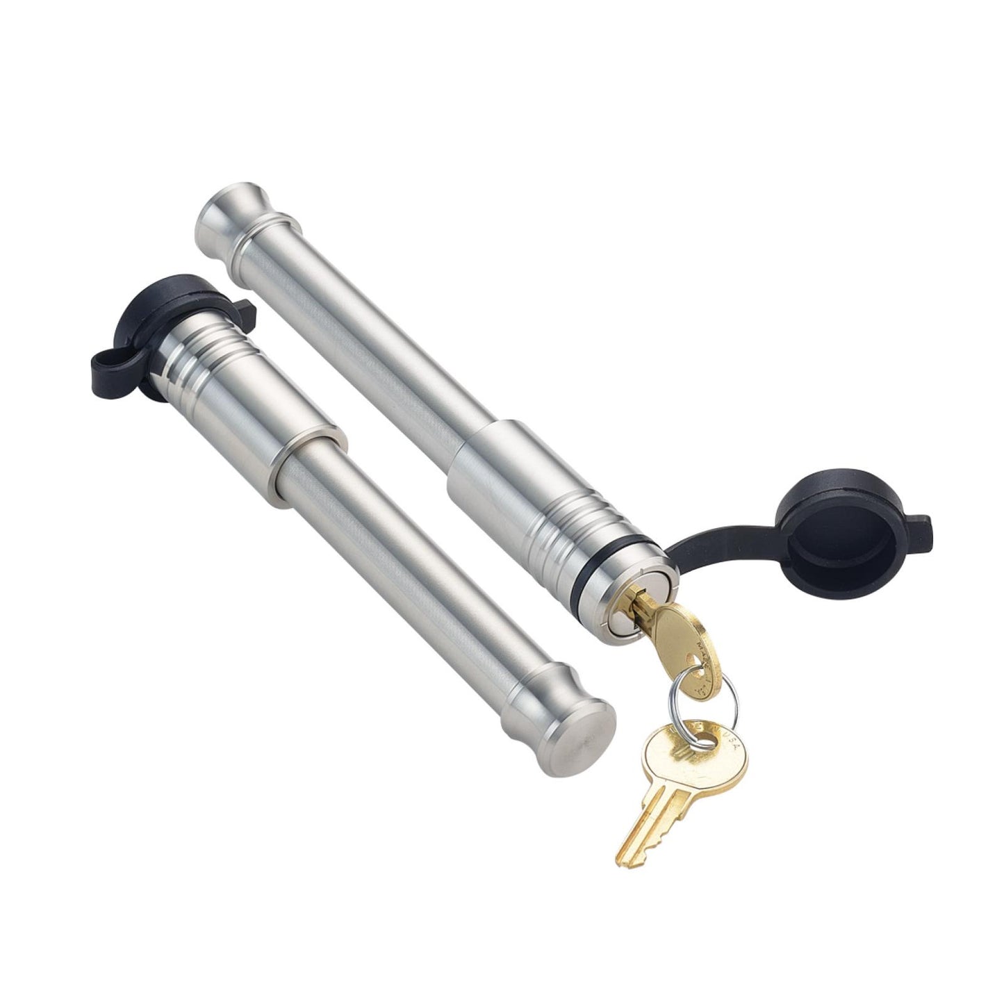 2 Pack (2) 5/8 Inch x 3-1/8 Inch Span Hitch Locks 4 Keys Included Fitment: Phantom 5K Phantom X 7K & 16K Mega Duty 10K & 16K Boss 10K & 16K Glyder 7K Gen Y Hitch