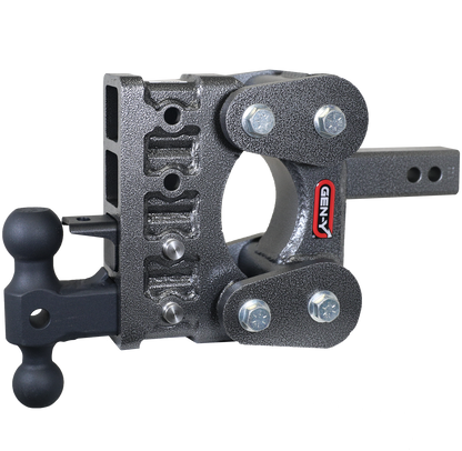 The Boss Torsion Flex 2 Inch Shank 5 Inch Drop 1.7K TW 16K Hitch & GH-051 Dual-Ball & GH-032 Pintle Lock Gen Y Hitch