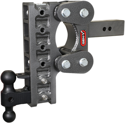 The Boss Torsion Flex 2 Inch Shank 10 Inch Drop 1.7K TW 16K Hitch & GH-051 Dual-Ball & GH-032 Pintle Lock Gen Y Hitch