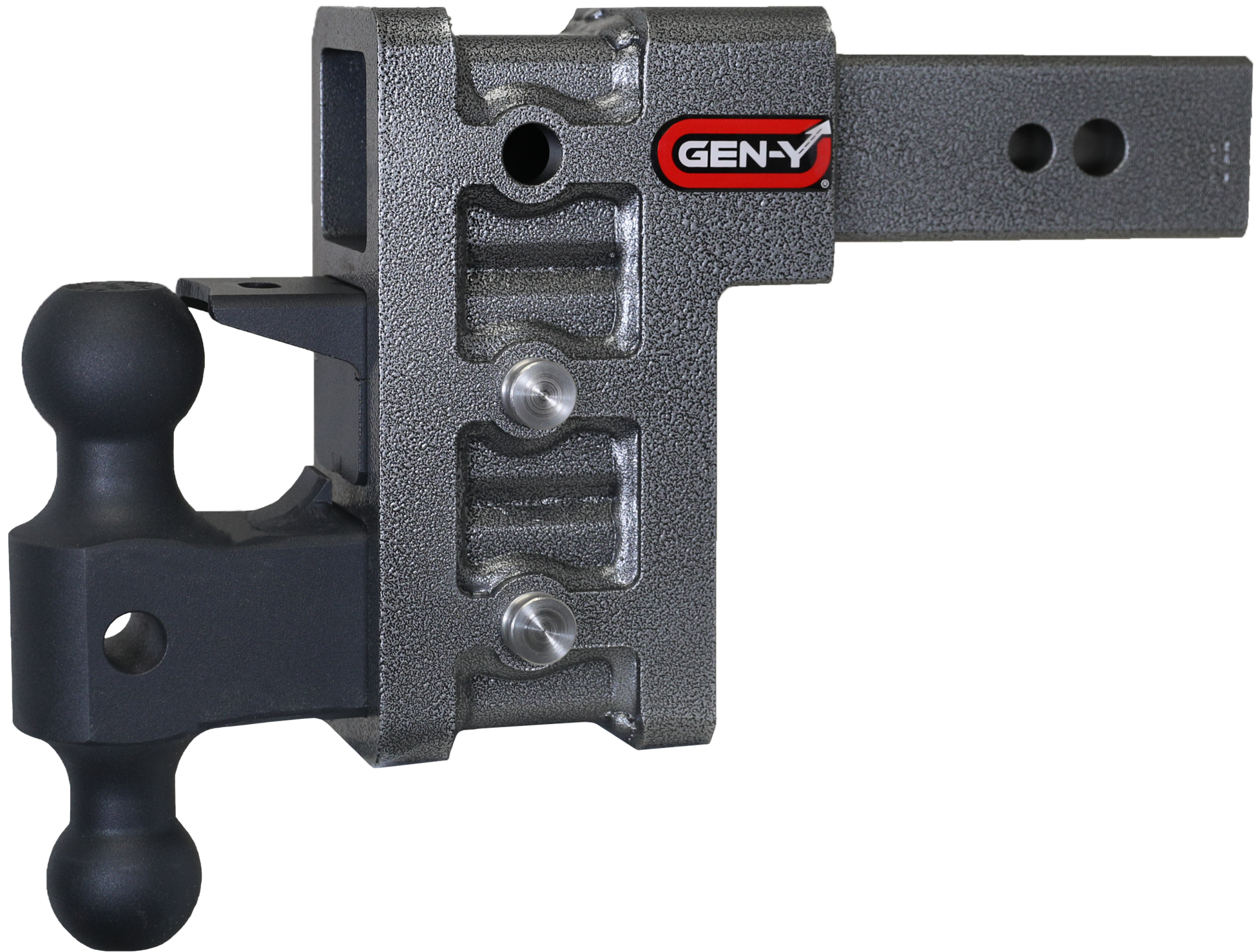 Mega Duty 2.5 Inch Shank 6 Inch Drop 3.5K TW 32K Hitch & GH-0161 Dual-Ball & GH-0162 Pintle Lock Gen Y Hitch