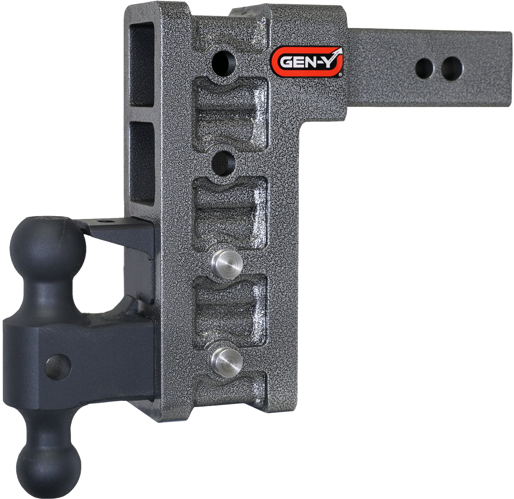 Mega Duty 2.5 Inch Shank 9 Inch Drop 3.5K TW 32K Hitch & GH-0161 Dual-Ball & GH-0162 Pintle Lock Gen Y Hitch