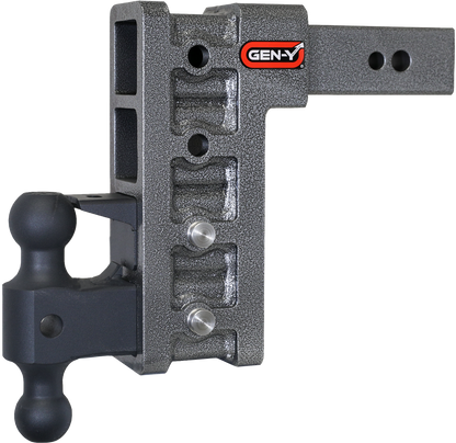 Mega Duty 2.5 Inch Shank 9 Inch Drop 3.5K TW 32K Hitch & GH-0161 Dual-Ball & GH-0162 Pintle Lock Gen Y Hitch