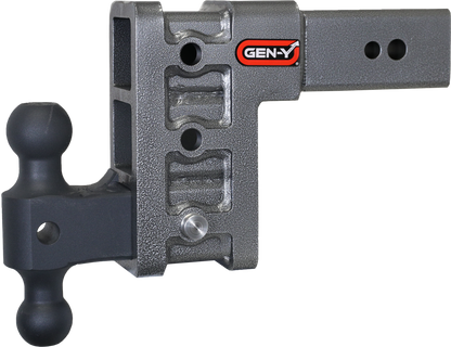Mega Duty 3 Inch Shank 6 Inch Drop 3.5K TW 32K Hitch & GH-0161 Dual-Ball Gen Y Hitch