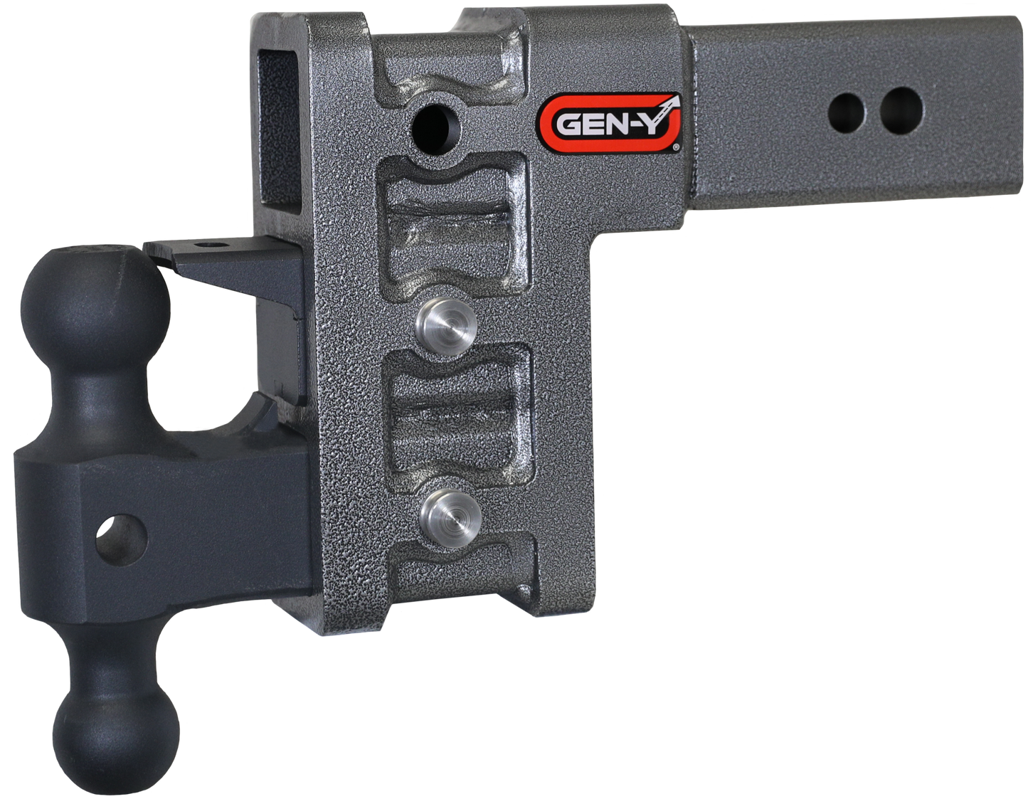Mega Duty 3 Inch Shank 6 Inch Drop 3.5K TW 32K Hitch & GH-0161 Dual-Ball & GH-0162 Pintle Lock Gen Y Hitch