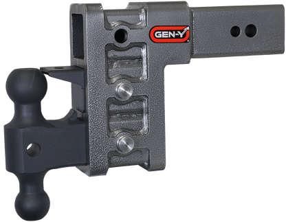 Mega Duty 3 Inch Shank 6 Inch Drop 3.5K TW 32K Hitch & GH-0161 Dual-Ball & GH-0162 Pintle Lock Gen Y Hitch