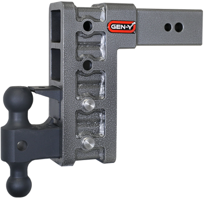 Mega Duty 3 Inch Shank 9 Inch Drop 3.5K TW 32K Hitch & GH-0161 Dual-Ball & GH-0162 Pintle Lock Gen Y Hitch