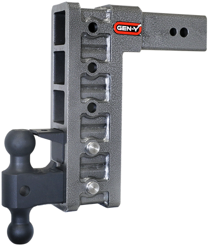 Mega Duty 3 Inch Shank 12 Inch Drop 3.5K TW 32K Hitch & GH-0161 Dual-Ball & GH-0162 Pintle Lock Gen Y Hitch