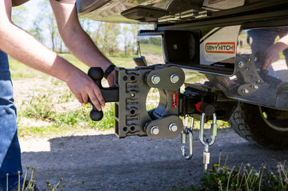The Boss Torsion Flex 3 Inch Shank 9 Inch Drop 2.4K TW 21K Hitch & GH-061 Dual-Ball Gen Y Hitch