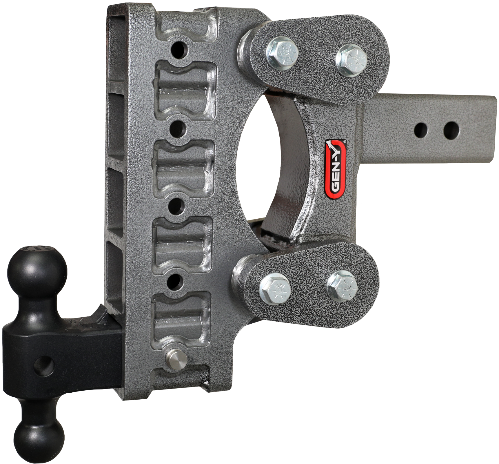 The Boss Torsion Flex 3 Inch Shank 9 Inch Drop 2.4K TW 21K Hitch & GH-061 Dual-Ball Gen Y Hitch