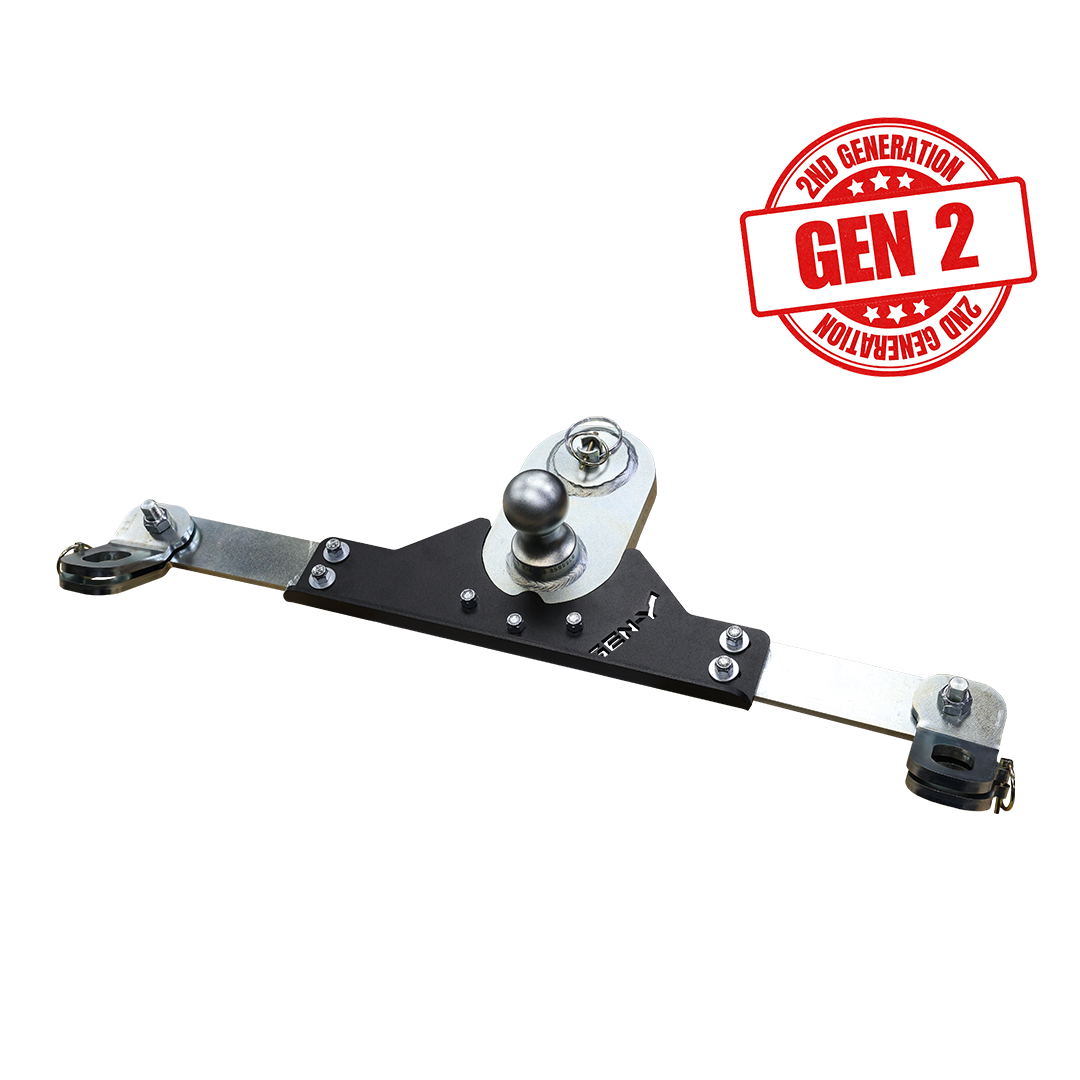 Main Assy GoosePuck GEN II 5 Inch Offset 25K Overall Towing With Safety Chain Anchors Incorporated Ford 2017 to Current Gen Y Hitch