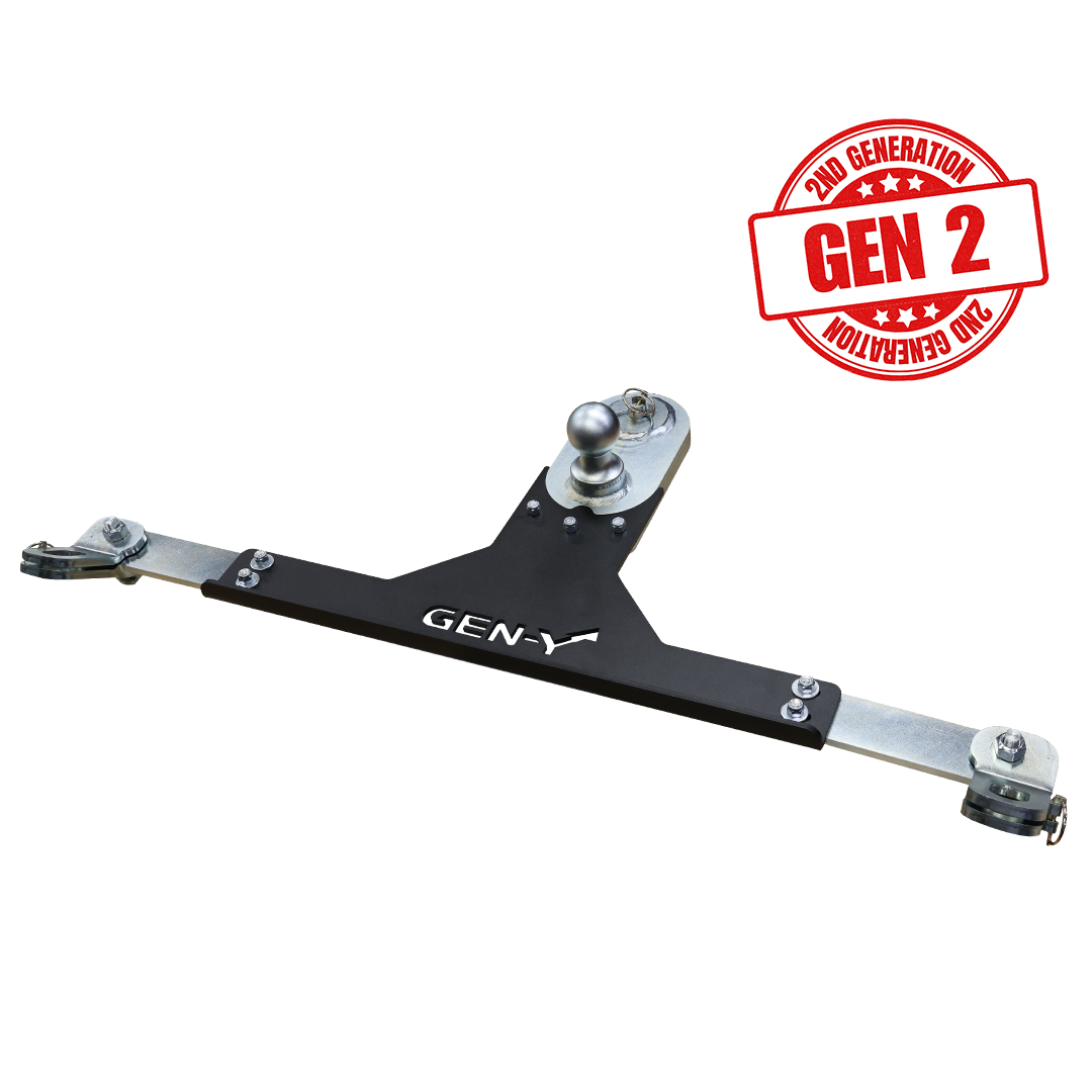 Main Assy GoosePuck GEN II 5 Inch Offset 25K Overall Towing With Safety Chain Anchors Incorporated Dodge RAM Gen Y Hitch