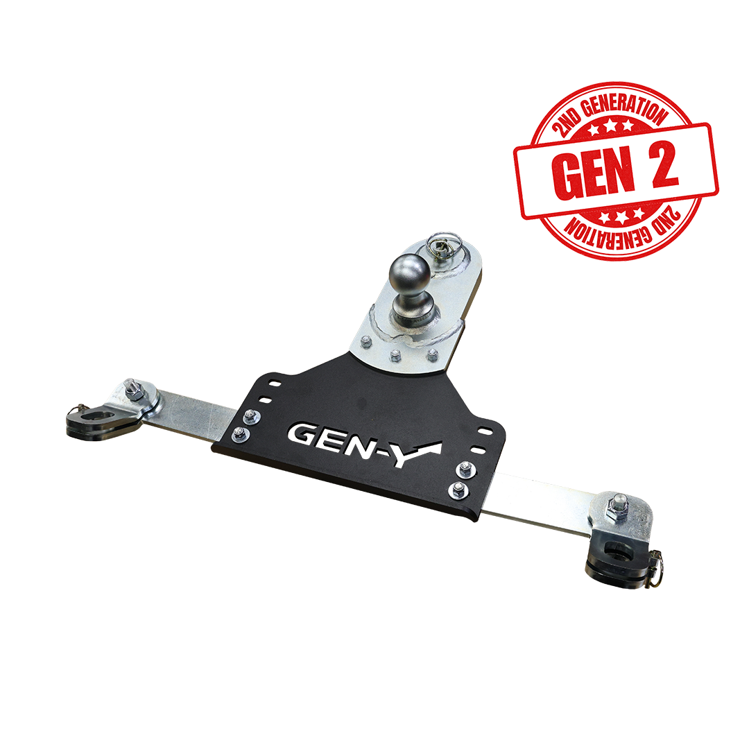 Main Assy GoosePuck GEN II 5 Inch Offset 25K Overall Towing With Safety Chain Anchors Incorporated GM 2018-19 Short & Long Bed Gen Y Hitch