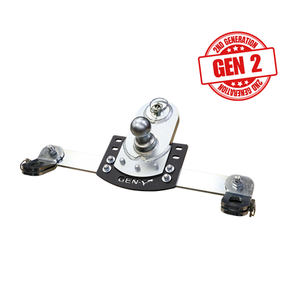 Main Assy GoosePuck GEN II 5 Inch Offset 25K Overall Towing With Safety Chain Anchors Incorporated GM 2020-24 Short & Long Bed Gen Y Hitch