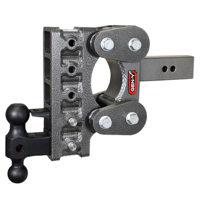 The Boss Torsion Flex 2.5 Inch Shank 7.5 Inch Drop 1.1K TW 10K Hitch & GH-031 Dual-Ball & GH-032 Pintle Lock Gen Y Hitch