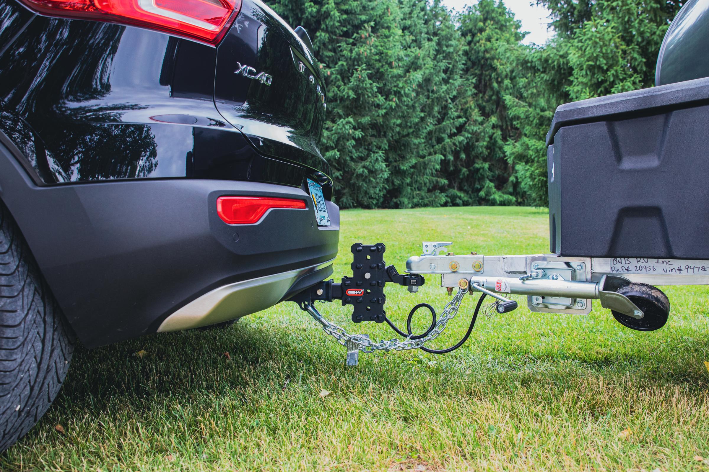Phantom X 2.5 Inch Solid Shank 7.5 Inch Drop 1.6K TW 16K Hitch & GH-051 Dual-Ball Mount Gen Y Hitch