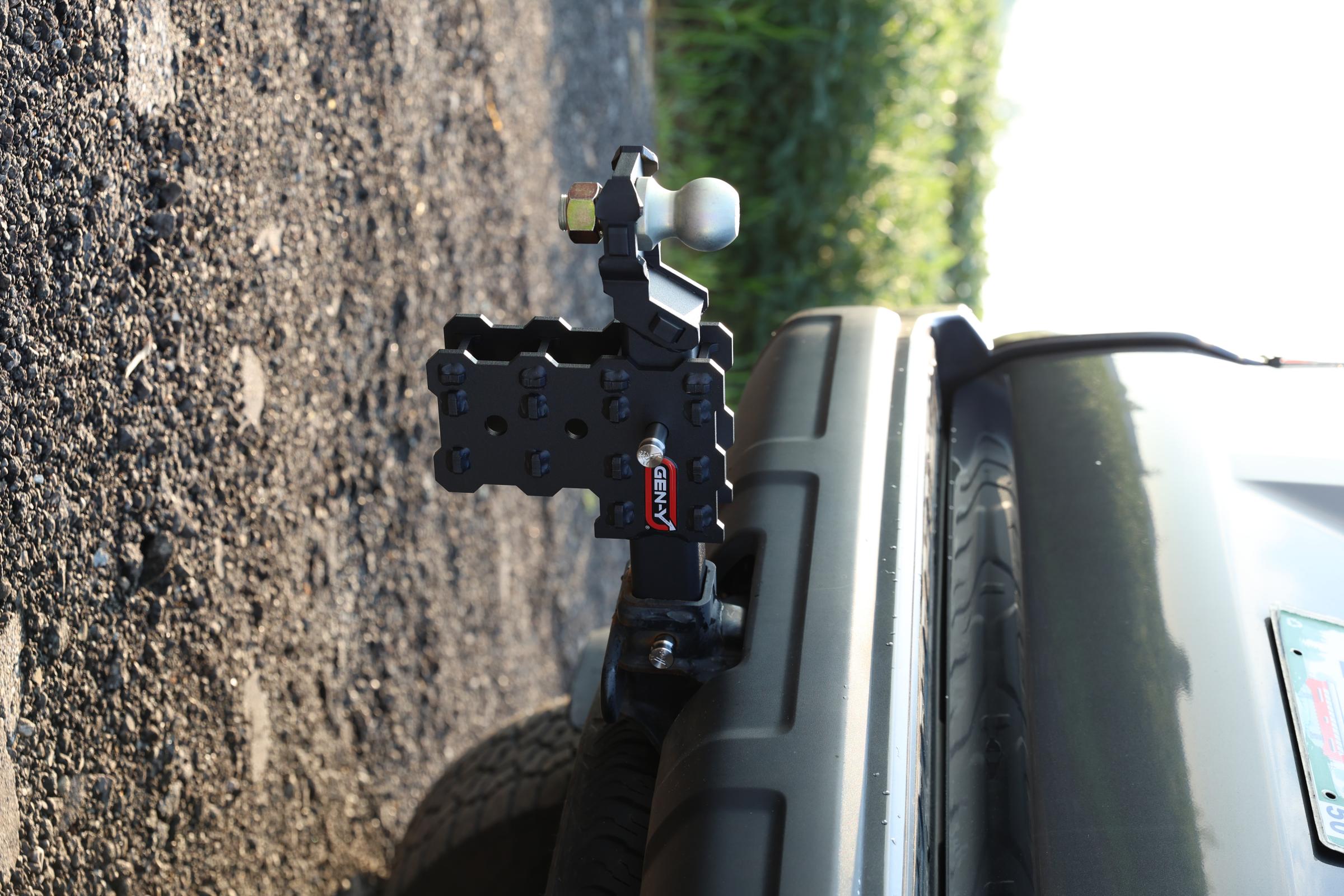 Phantom X 2 Inch Solid Shank 4.5 Inch Drop 1K TW 10K Hitch Dual Ball Mount (GH-031) Gen Y Hitch