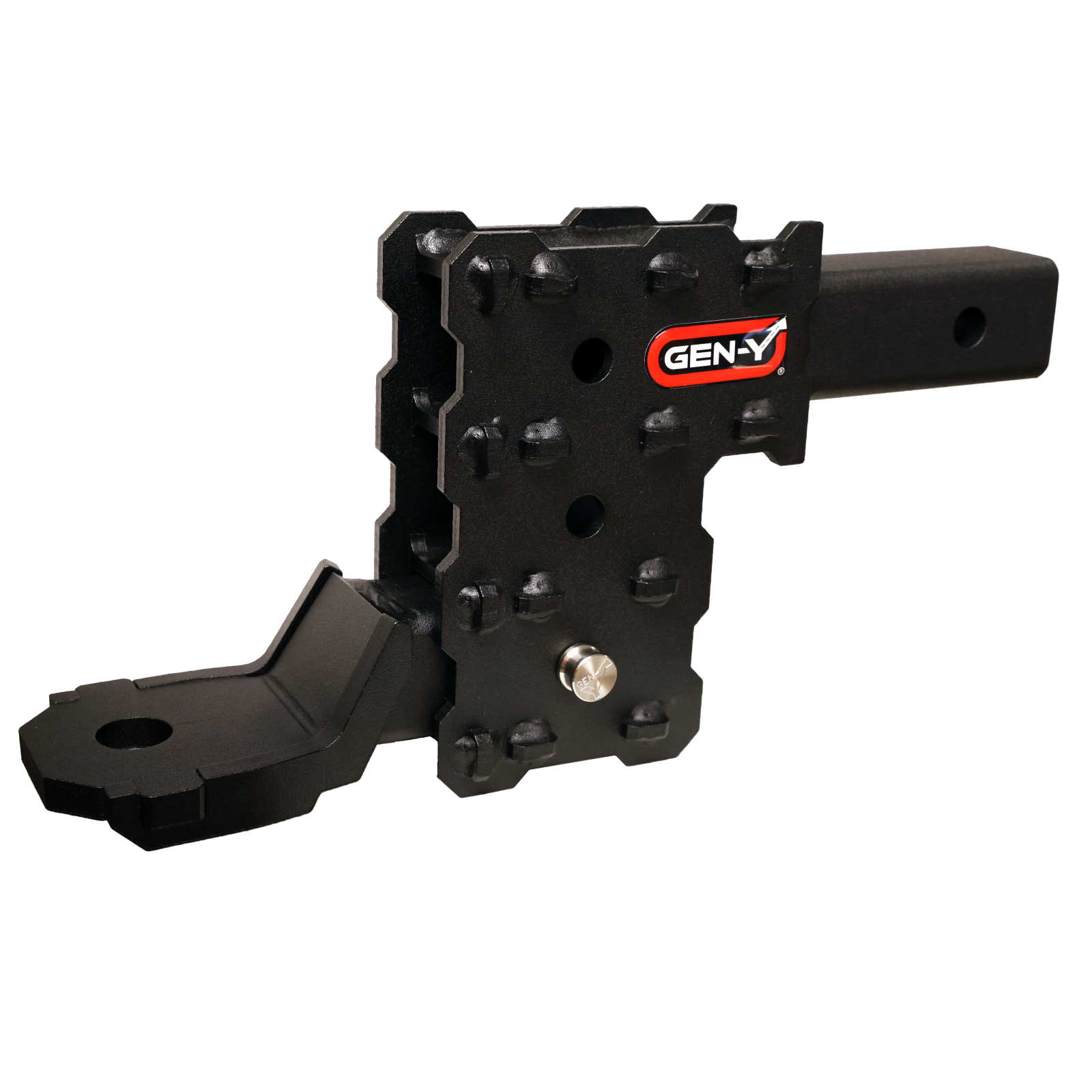Phantom X 2 Inch Solid Shank 4.5 Inch Drop 1K TW 10K Hitch Platinum Ball Mount (GH-103705) Gen Y Hitch