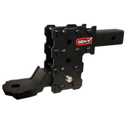 Phantom X 2 Inch Solid Shank 4.5 Inch Drop 1K TW 10K Hitch Platinum Ball Mount (GH-103705) Gen Y Hitch