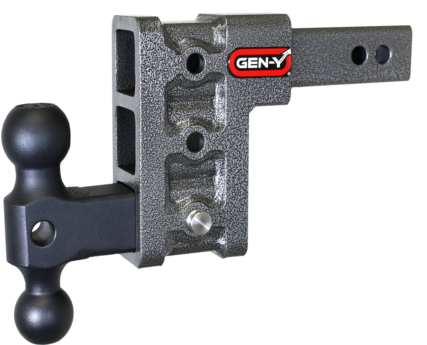 Mega Duty 2 Inch Shank 5 Inch Drop 1.5K TW 10K Hitch & GH-031 Dual-Ball Gen Y Hitch